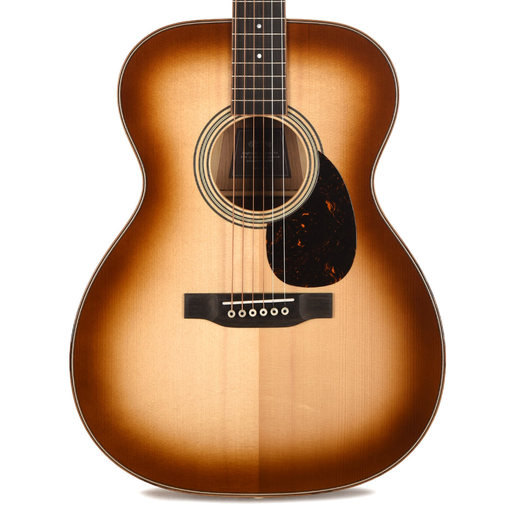 Martin OM-35 Inception European Spruce/Black Walnut/Flamed White Oak Dark Toasted Burst - View 2 | MusicMarket