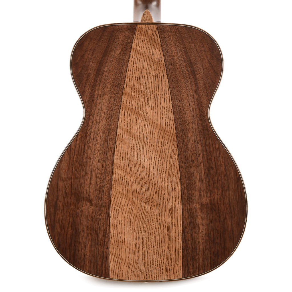 Martin OM-35 Inception European Spruce/Black Walnut/Flamed White Oak Dark Toasted Burst - View 3 | MusicMarket