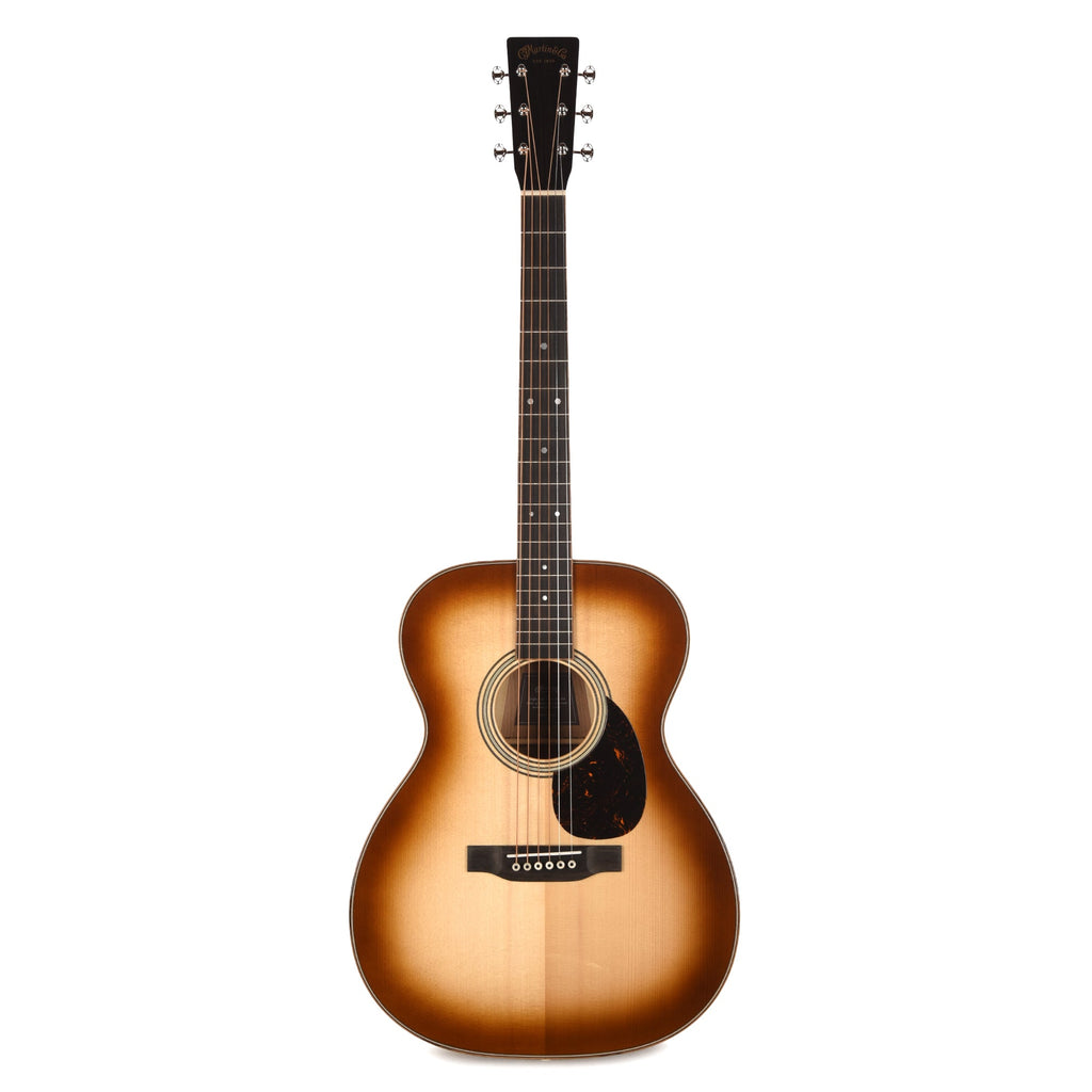 Martin OM-35 Inception European Spruce/Black Walnut/Flamed White Oak Dark Toasted Burst - View 4 | MusicMarket