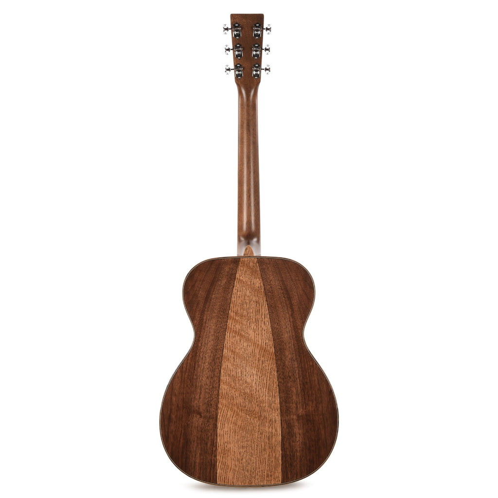 Martin OM-35 Inception European Spruce/Black Walnut/Flamed White Oak Dark Toasted Burst - View 5 | MusicMarket