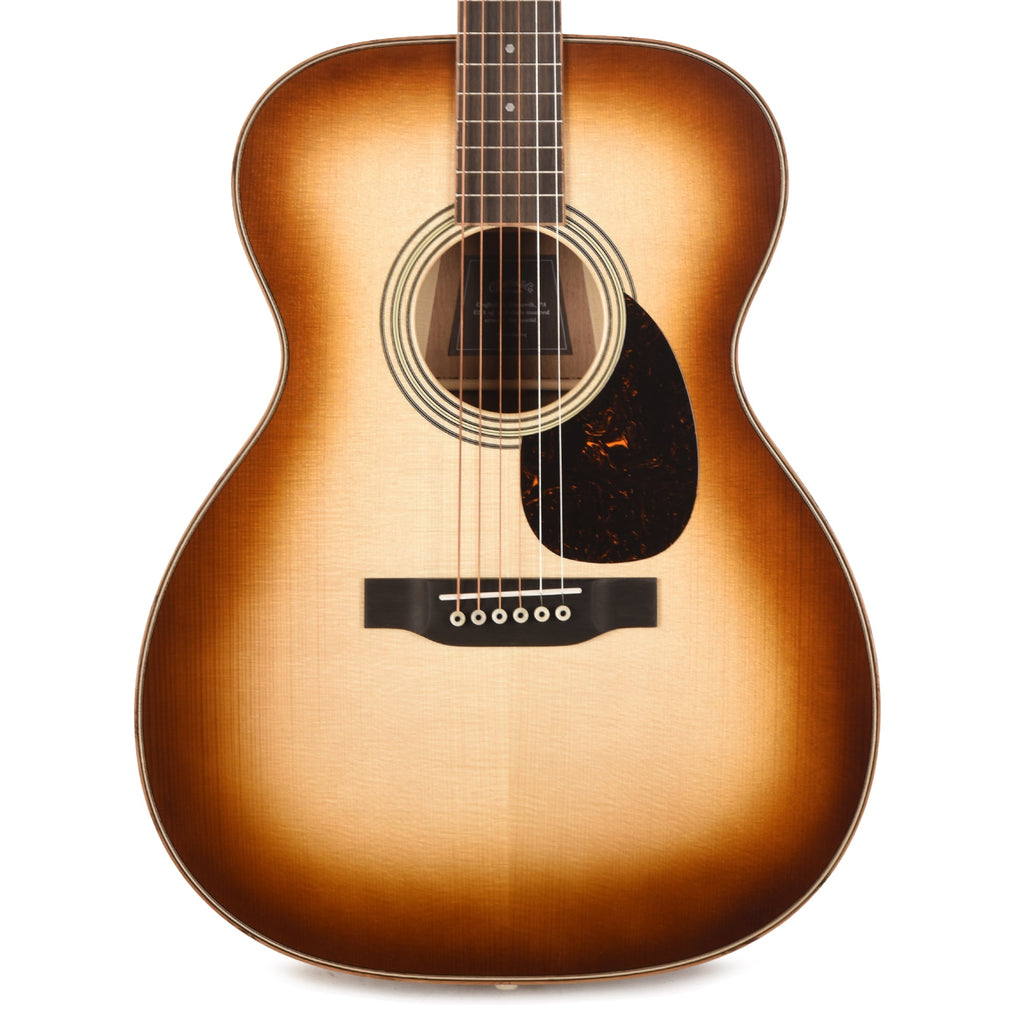 Martin OM-35 Inception European Spruce/Black Walnut/Flamed White Oak Dark Toasted Burst - View 2 | MusicMarket
