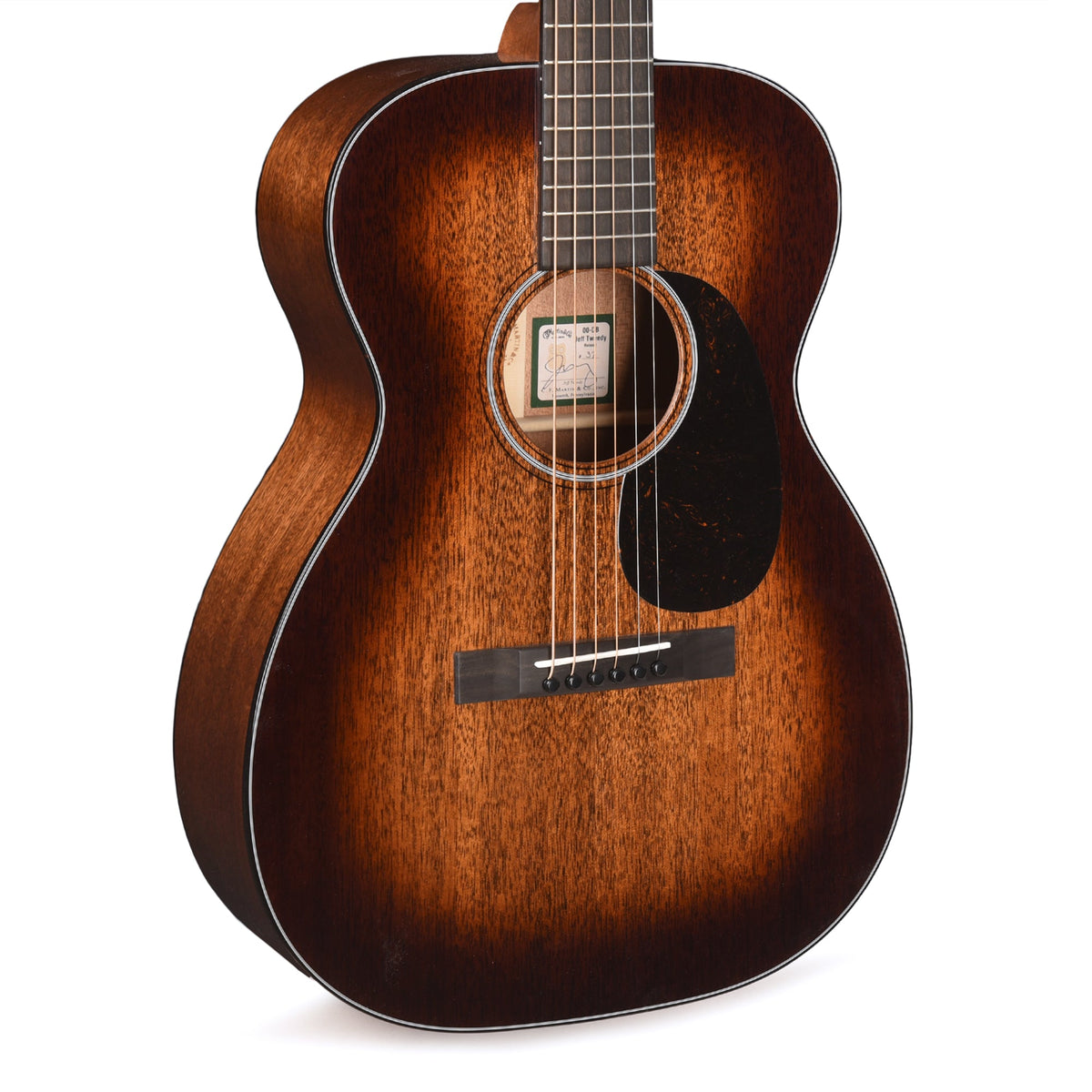 Martin Artist 00DB Jeff Tweedy Certified Mahogany Tweedy Burst - MusicMarket