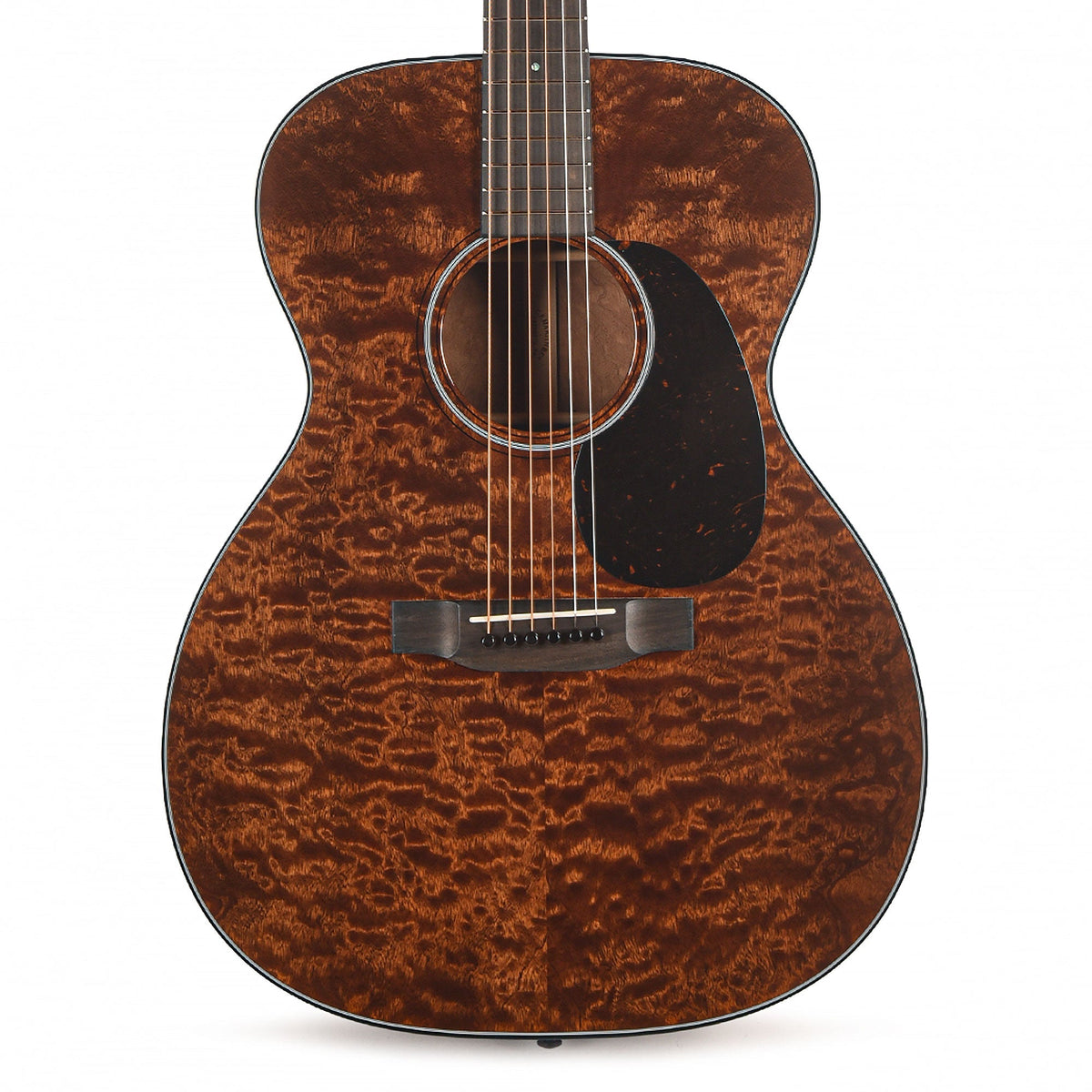Martin Custom Shop OM-18 Style Auditorium Quilted Pommele Sapele/Quilted Pommele Sapele Natural - View 2 | MusicMarket