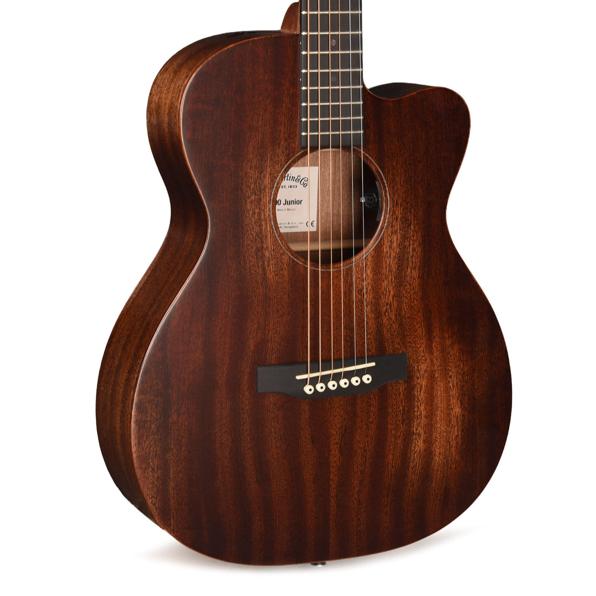 Martin Junior Series 000C Jr E StreetMaster Sapele Dark Mahogany Distressed - MusicMarket