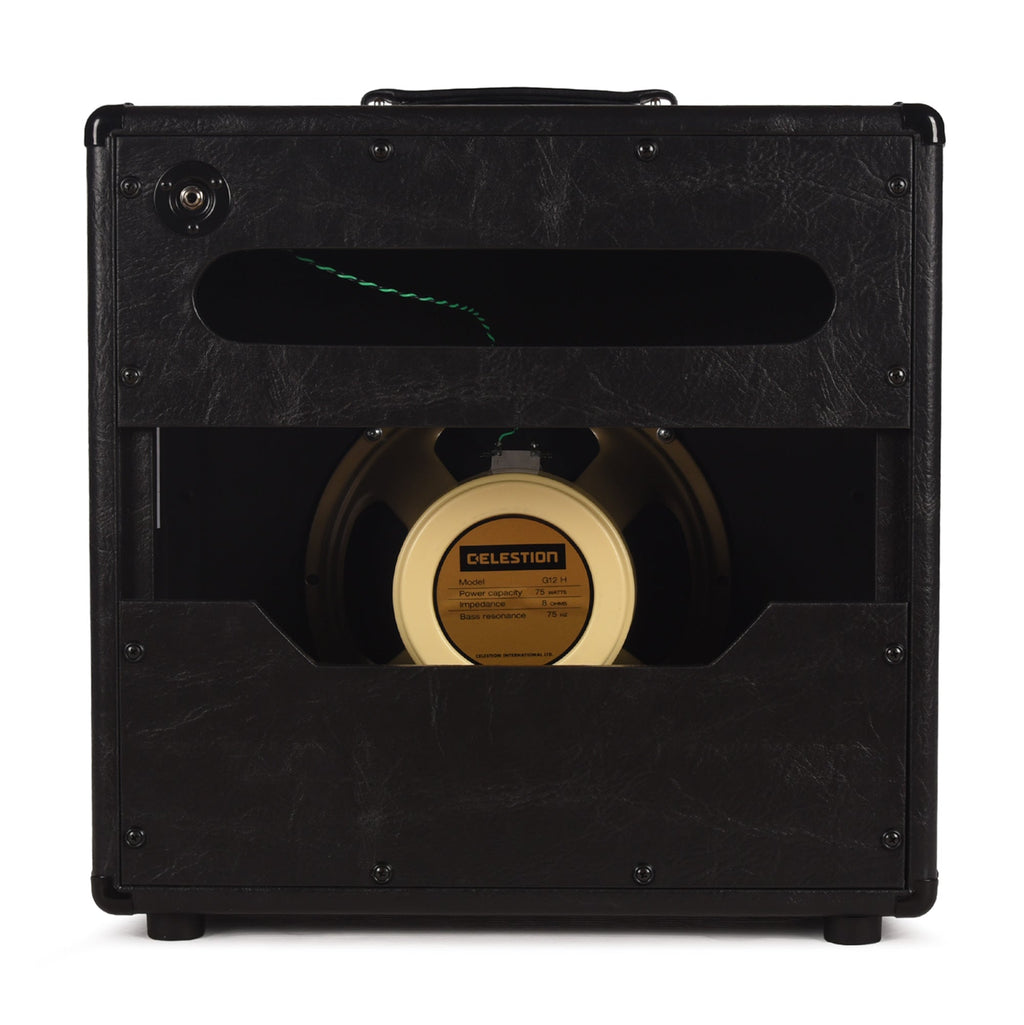 Matchless ESS112 30W 8ohm 1x12" Open Back Cabinet Black w/ Gold Grille - View 3 | MusicMarket