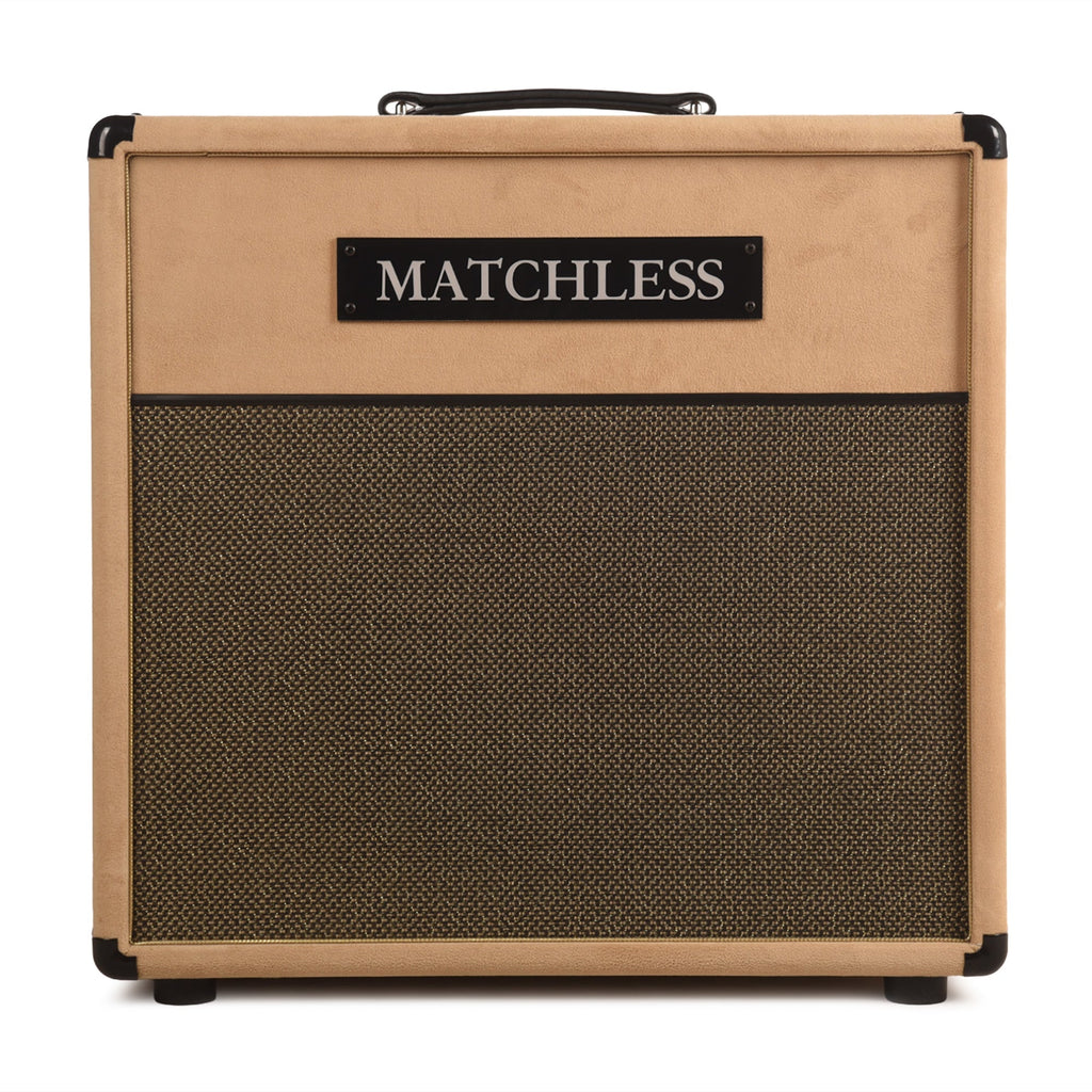 Matchless ESS112 30W 8ohm 1x12" Open Back Cabinet Light Camel Suede w/ Gold Cloth - MusicMarket