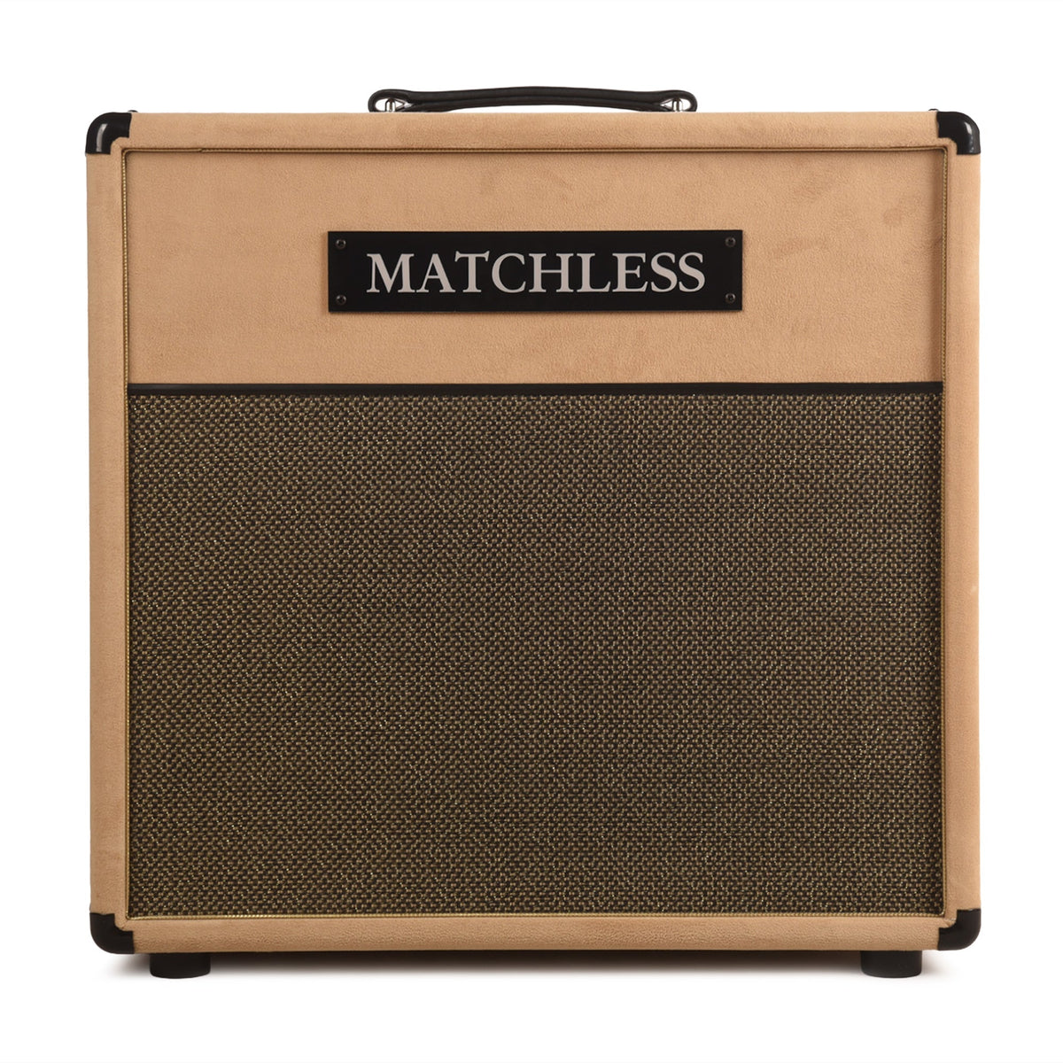 Matchless ESS112 30W 8ohm 1x12" Open Back Cabinet Light Camel Suede w/ Gold Cloth - MusicMarket