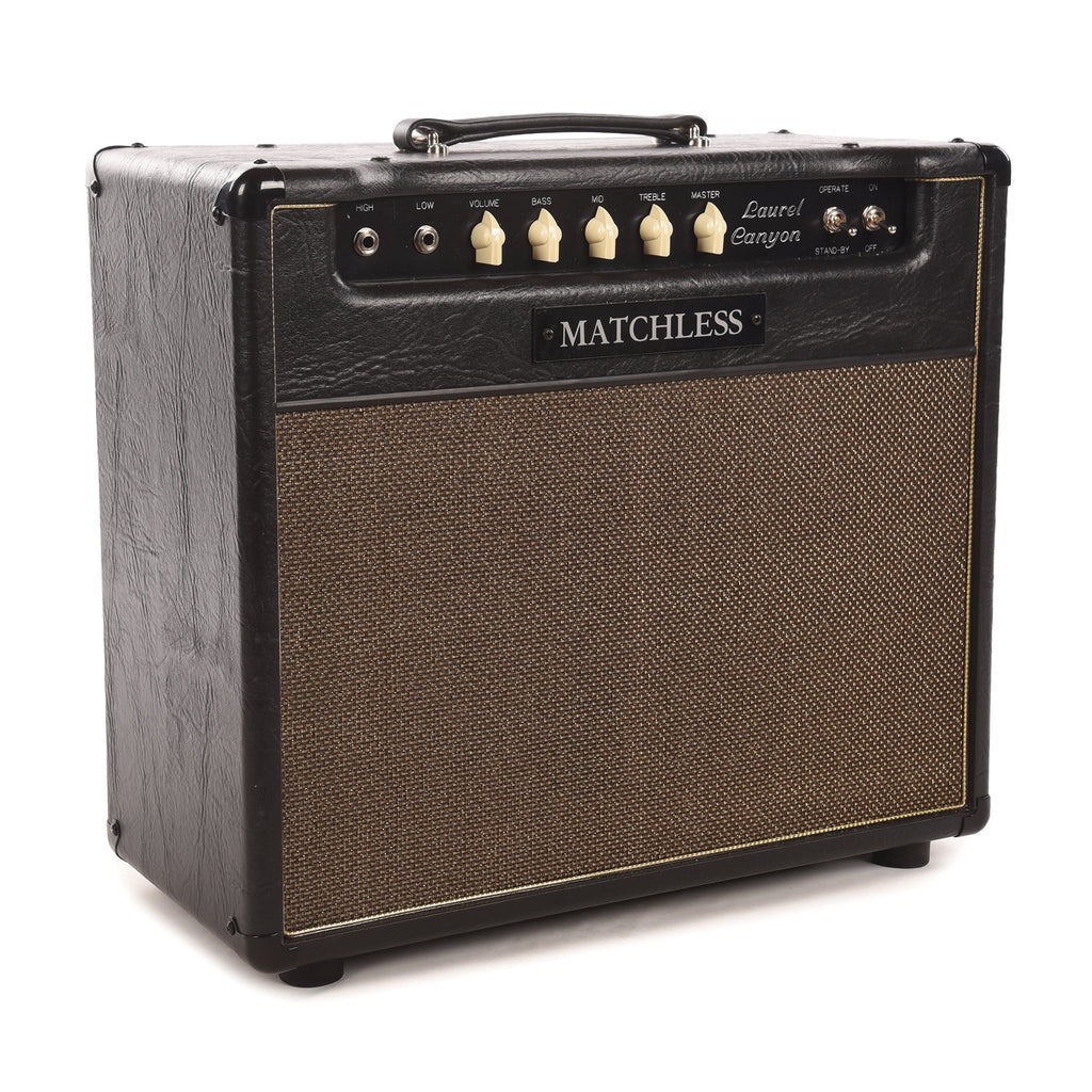 Matchless Laurel Canyon 20W 1x12" Combo Black w/Gold Grill & Piping - View 2 | MusicMarket