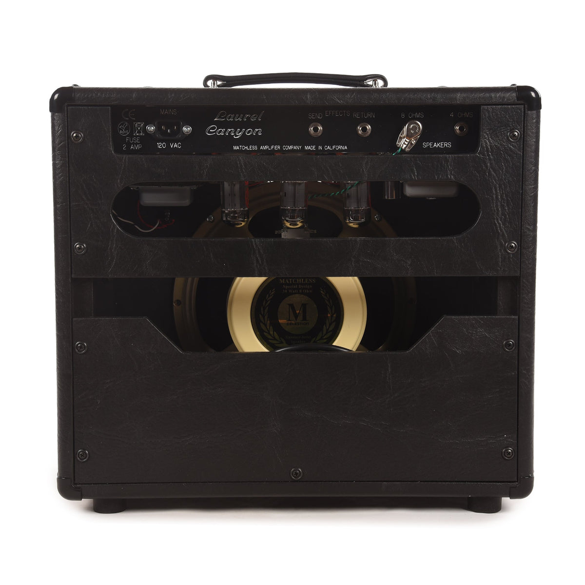 Matchless Laurel Canyon 20W 1x12" Combo Black w/Gold Grill & Piping - View 3 | MusicMarket