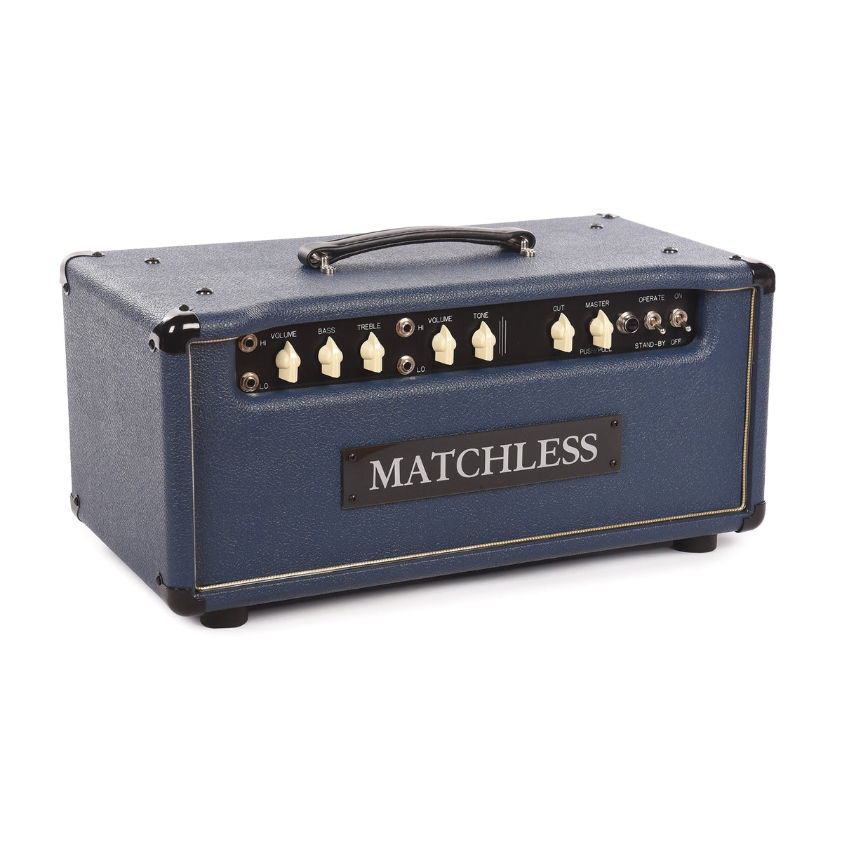 Matchless HC-30 30W Head Navy w/ Gold Grille - View 2 | MusicMarket