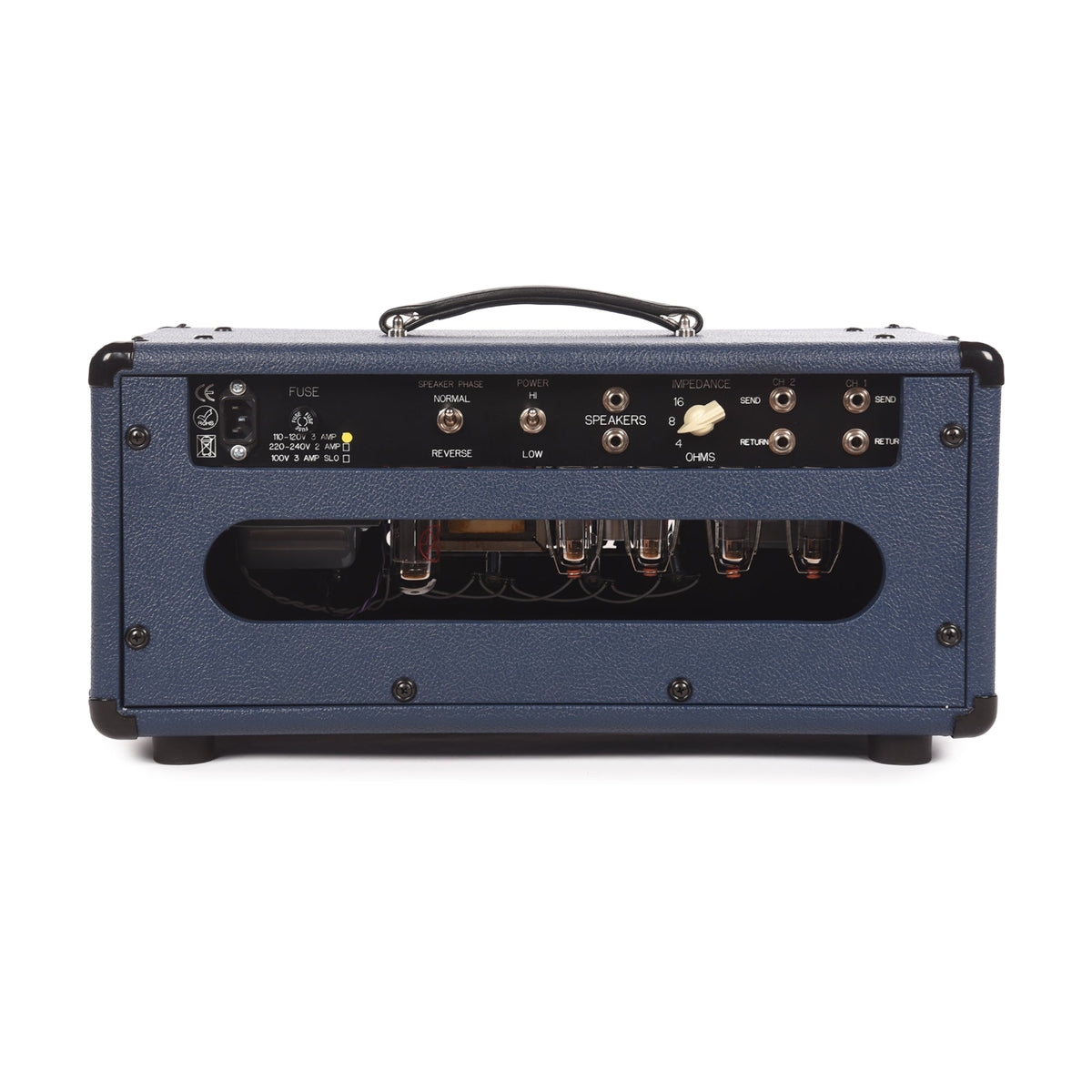 Matchless HC-30 30W Head Navy w/ Gold Grille - View 3 | MusicMarket