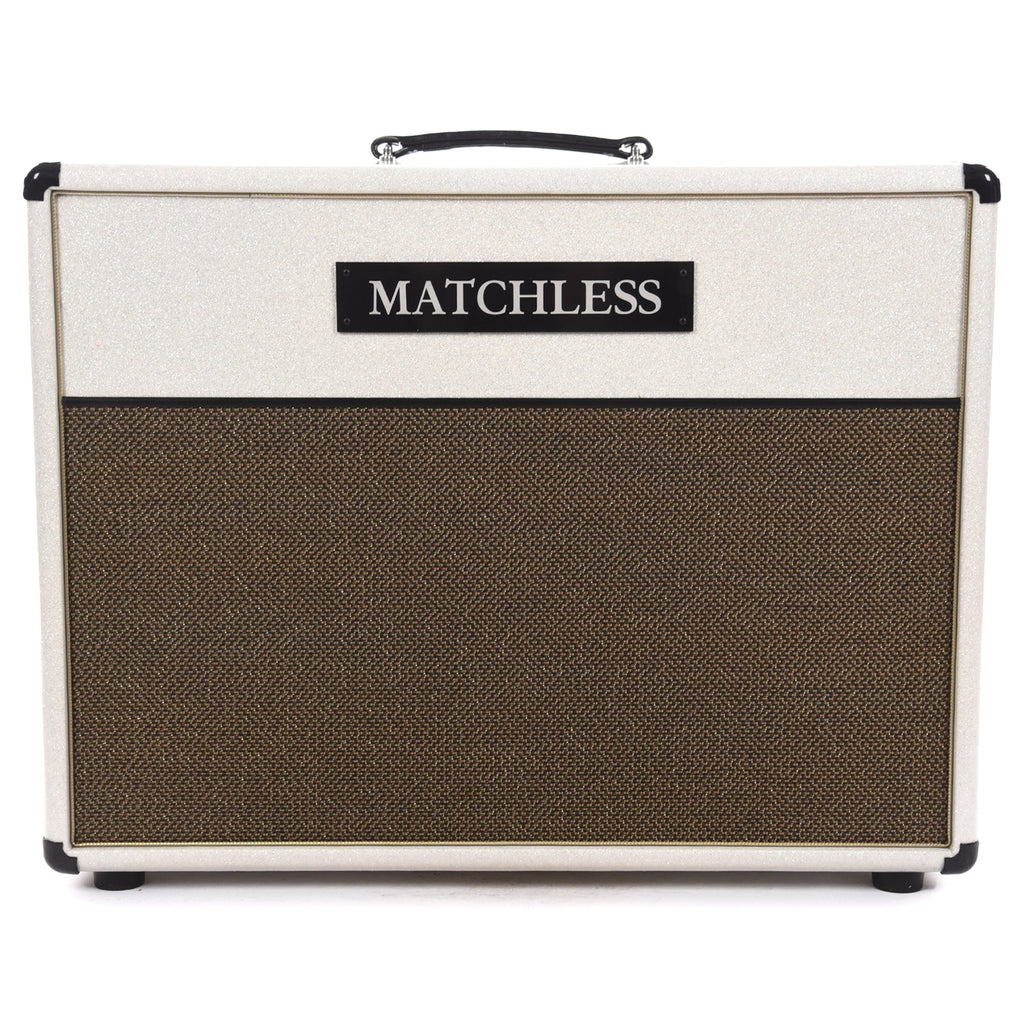 Matchless ESD212 60W 4ohm 2x12" Open Back Cabinet Sparkle Cream w/ Gold Grill - MusicMarket
