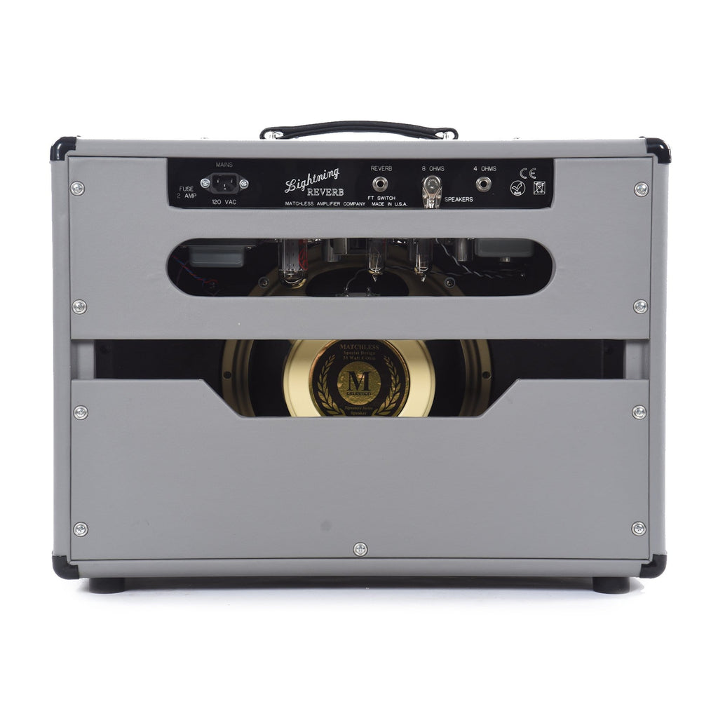 Matchless Lightning 15W Reverb 1x12" Combo Dark Grey w/ Gold Grill - View 3 | MusicMarket