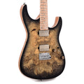 Mayones Aquila Elite S 6 Master Grade Buckeye Burl/Swamp Ash Trans Natural Black Burst Satin - MusicMarket