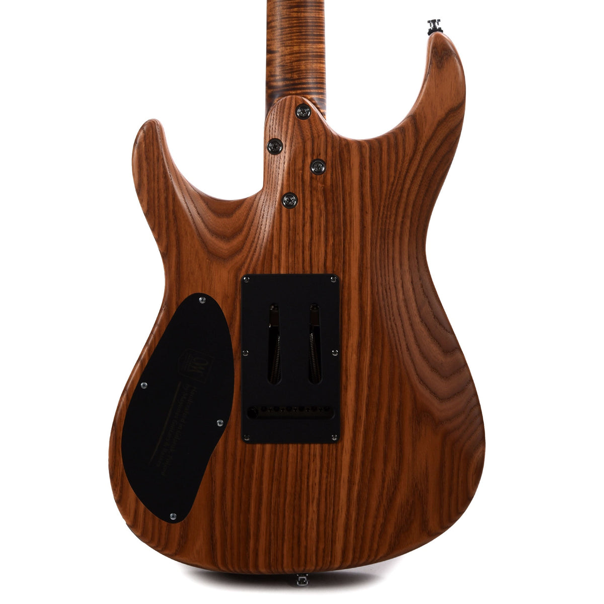 Mayones Aquila Elite S 6 Master Grade Buckeye Burl/Swamp Ash Trans Natural Black Burst Satin - View 4 | MusicMarket
