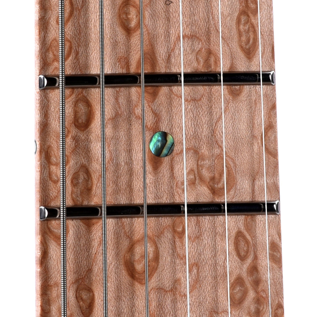 Mayones Aquila Elite S 6 Master Grade Buckeye Burl/Swamp Ash Trans Natural Black Burst Satin - View 15 | MusicMarket