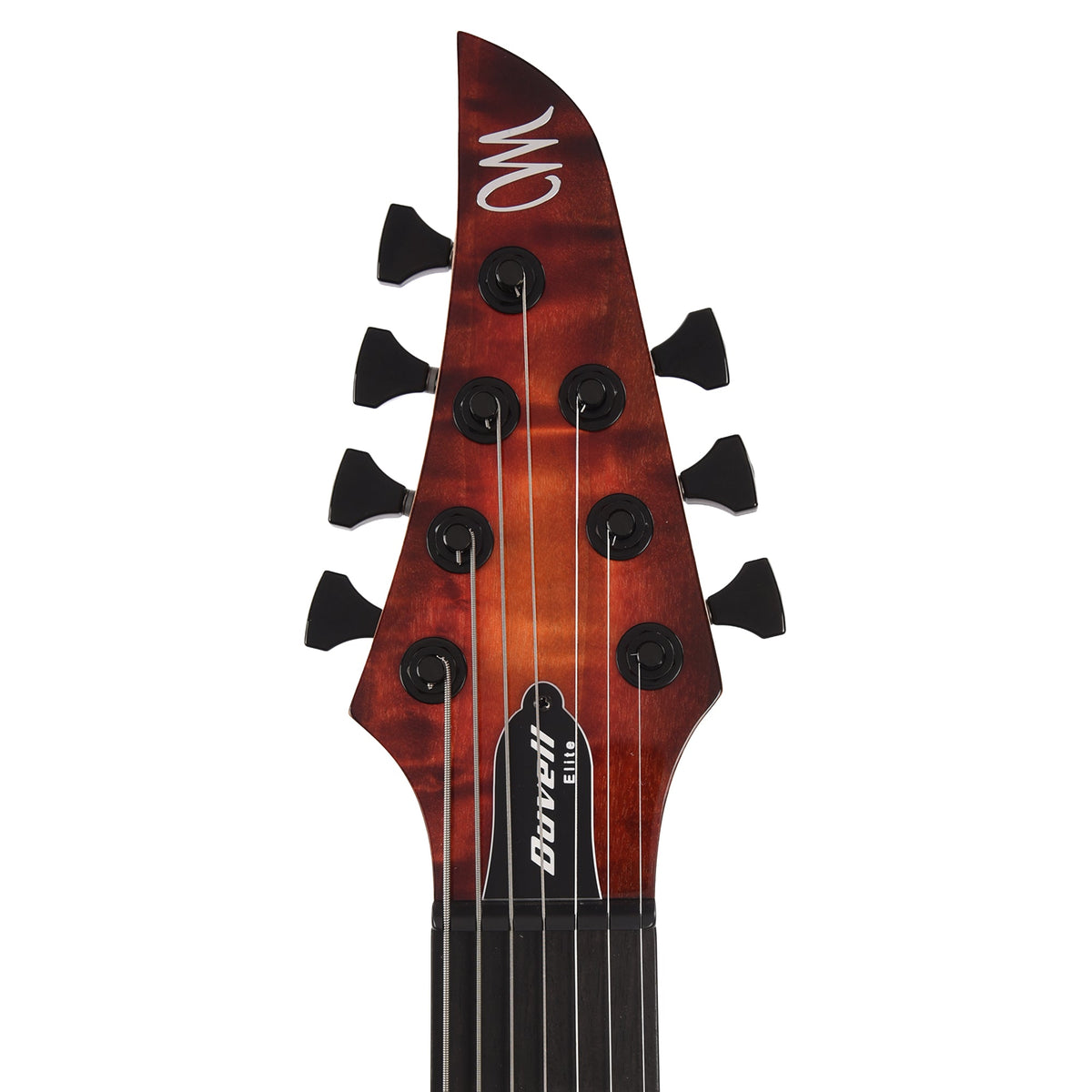 Mayones Duvell Elite 7 AAA Curly Poplar/Mahogany Lava Burst - View 6 | MusicMarket