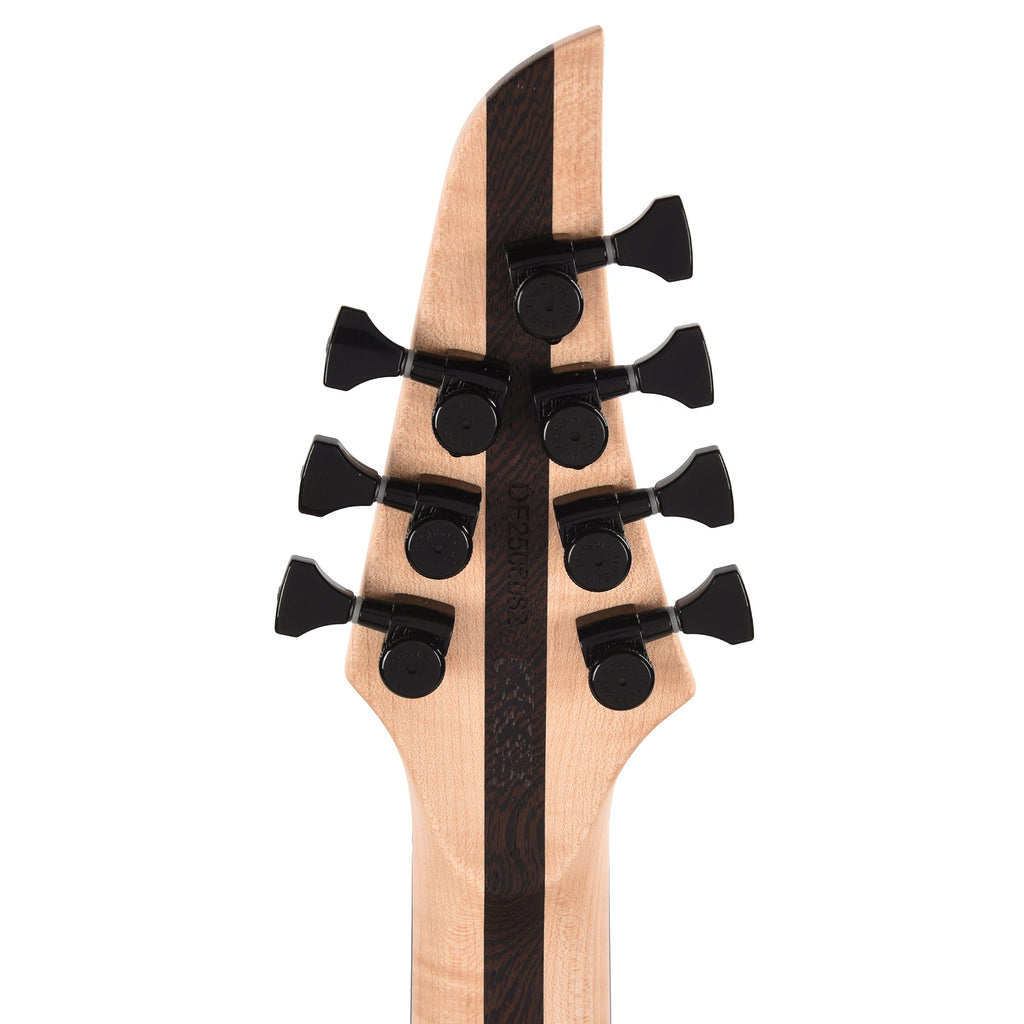 Mayones Duvell Elite 7 AAA Curly Poplar/Mahogany Lava Burst - View 7 | MusicMarket