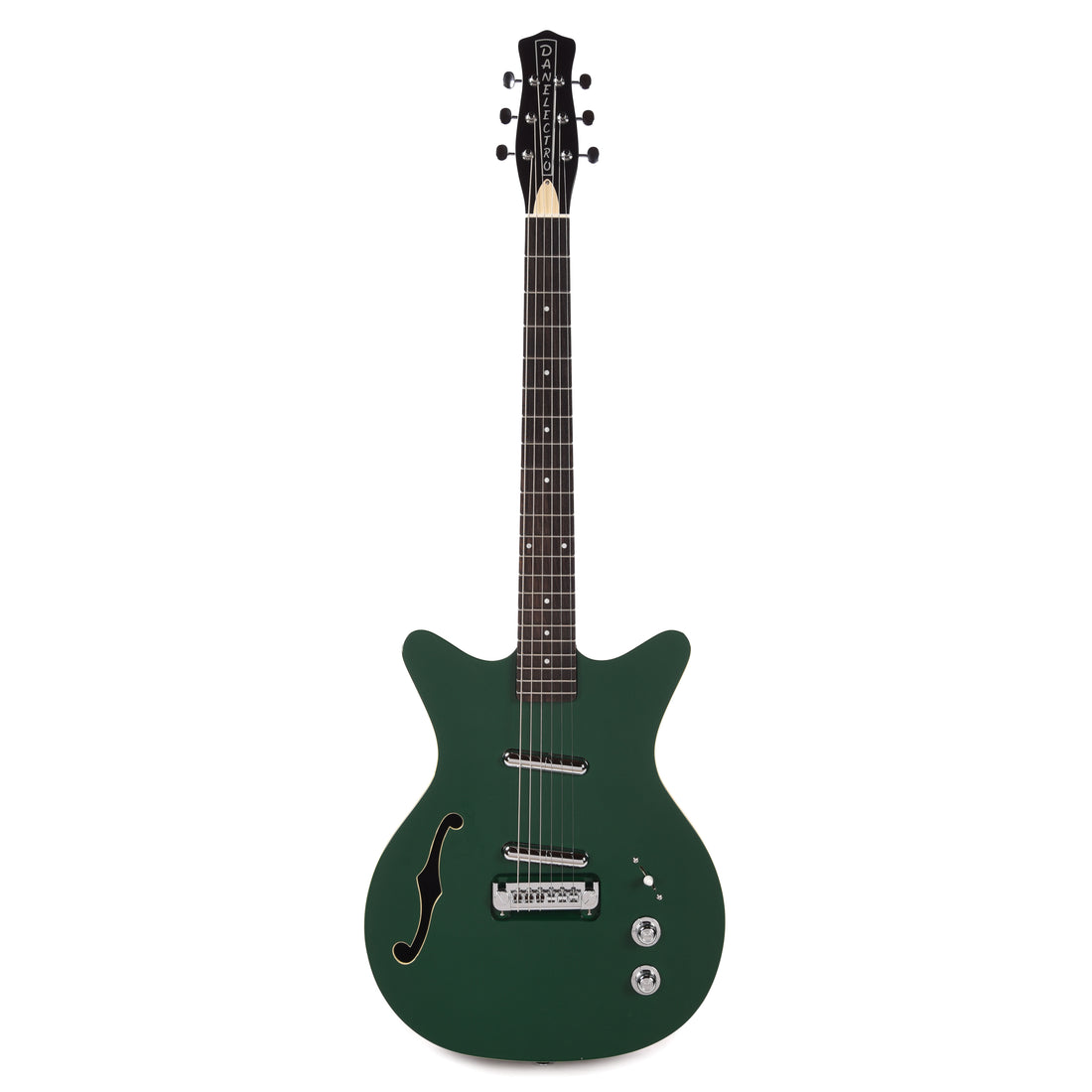 Danelectro Fifty Niner DC Semi-hollowbody Electric Guitar - Jade Top - View 2 | MusicMarket