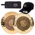 Meinl Byzance 18/19" Extra Dry Dual Crash Cymbal Set w/CDE Logo Hat & Stick Bag - MusicMarket