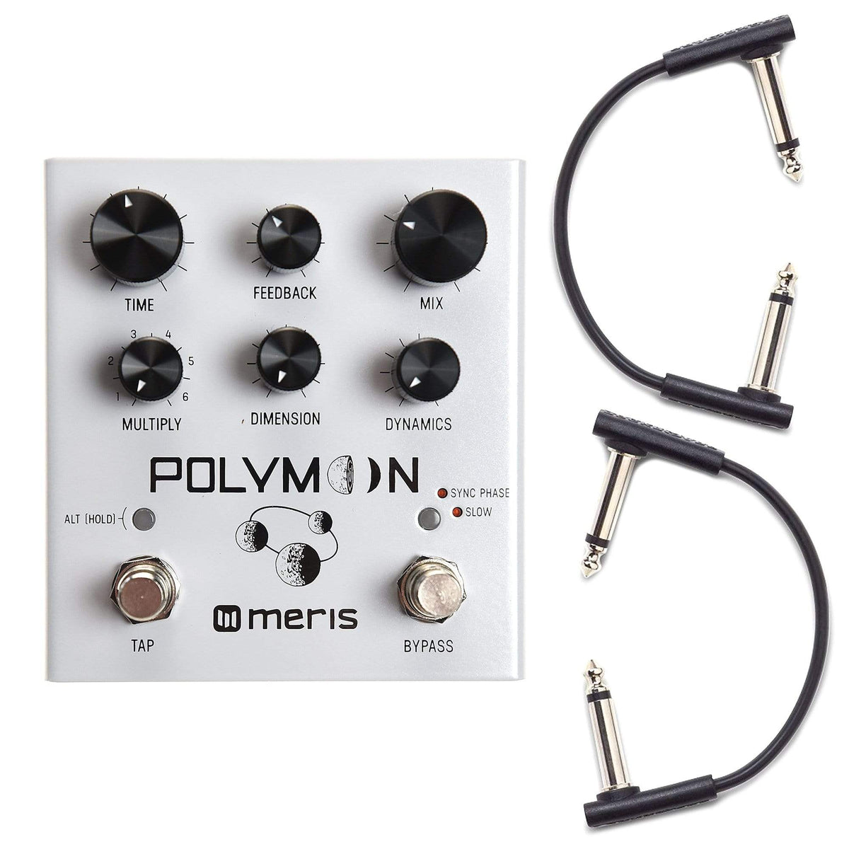 Meris Polymoon Super-Modulated Delay Pedal w/RockBoard Flat Patch Cables Bundle - MusicMarket