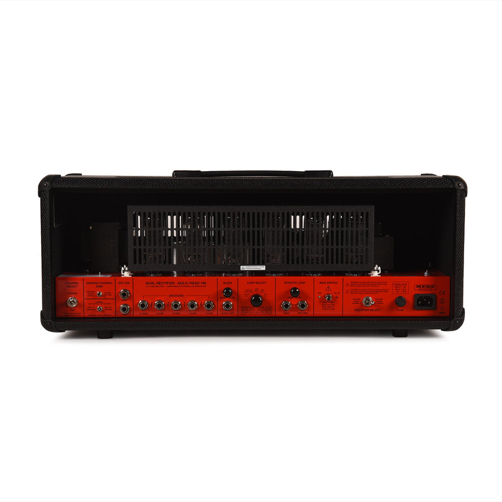 Mesa/Boogie 2-Channel 90s Dual Rectifier 100w Tube Amp Head Limited Black Snake Vinyl w/ Ferrari Rosso Red Chassis
