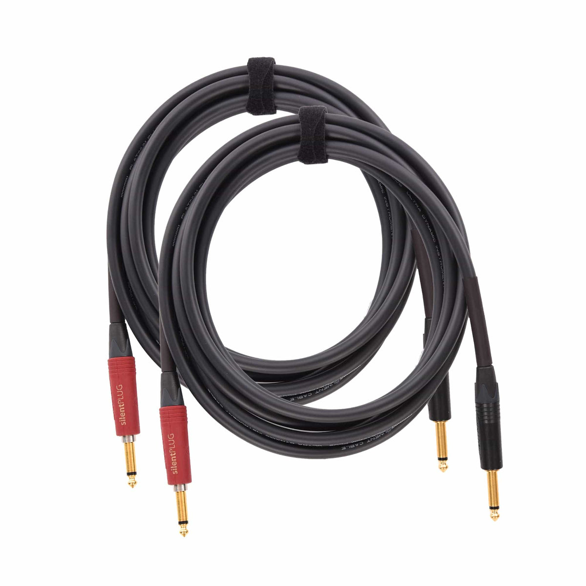 Mogami Platinum Instrument Cable 12' Straight-Silent Straight 2 Pack Bundle - MusicMarket