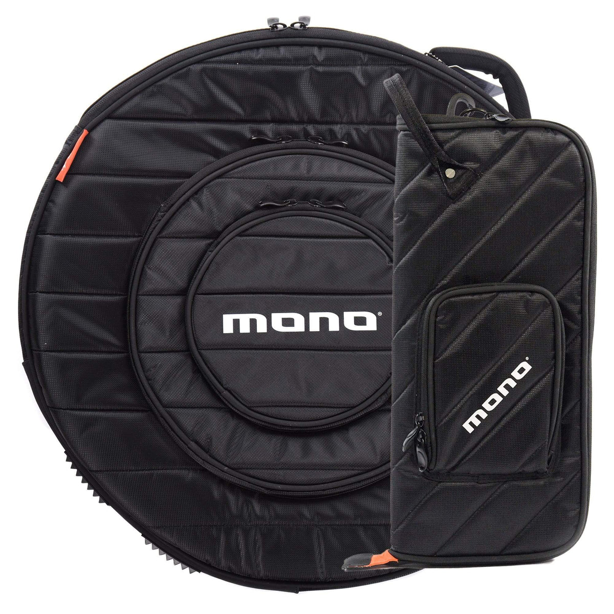 Mono M80 24" Cymbal Bag & Stick Bag Jet Black (2 Pack Bundle) - MusicMarket
