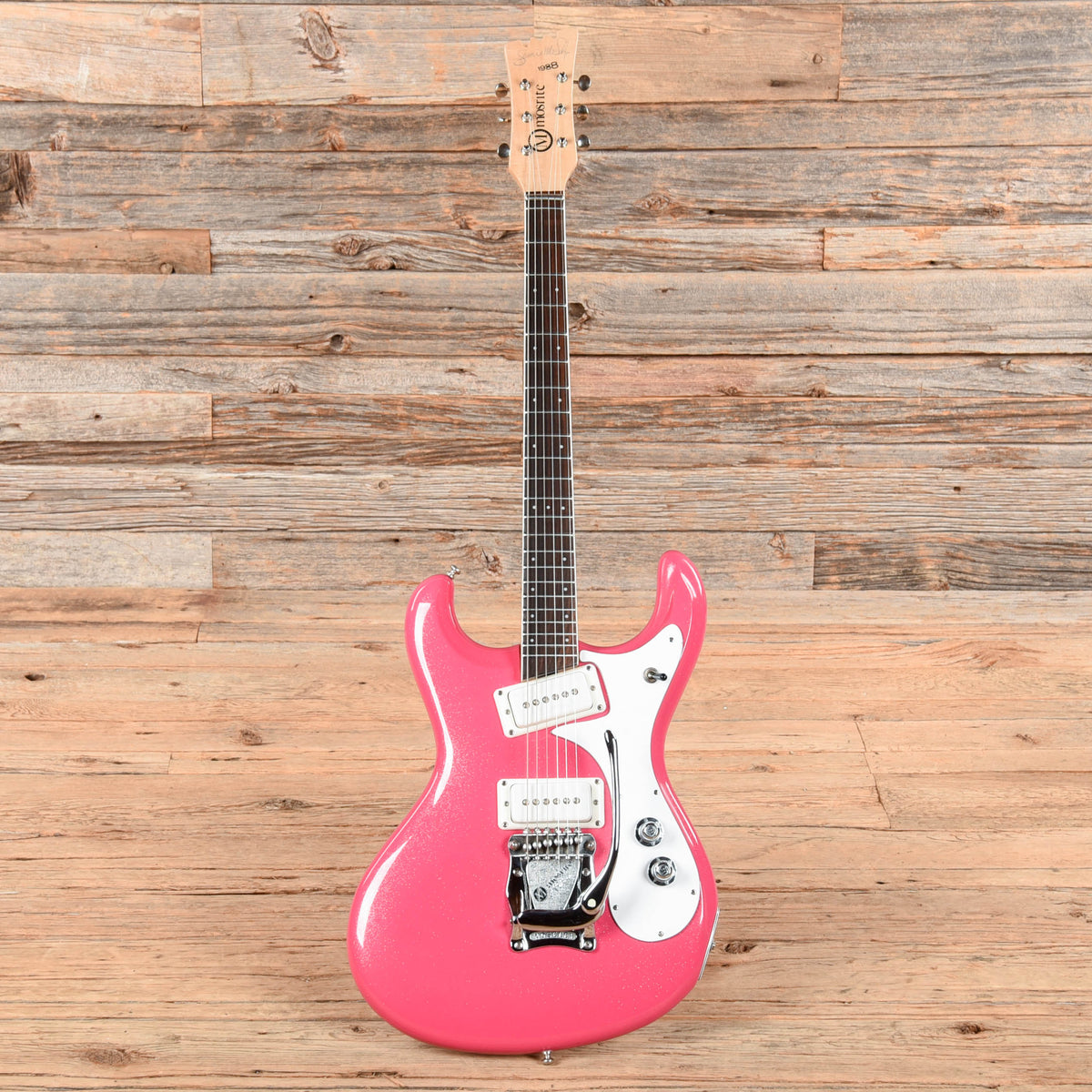 Mosrite V-88 Diamond Bubblegum 1988 - View 4 | MusicMarket