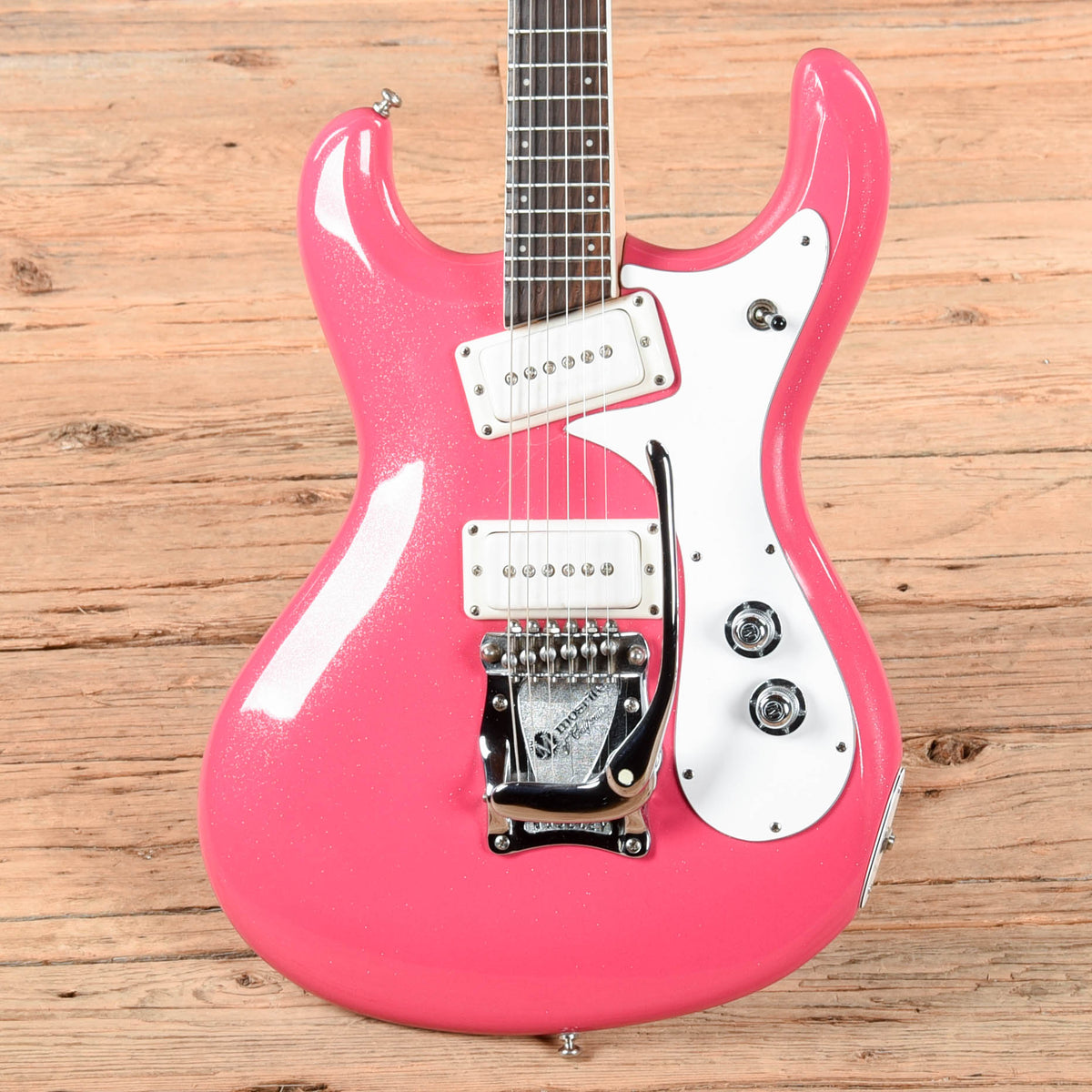 Mosrite V-88 Diamond Bubblegum 1988 - View 2 | MusicMarket