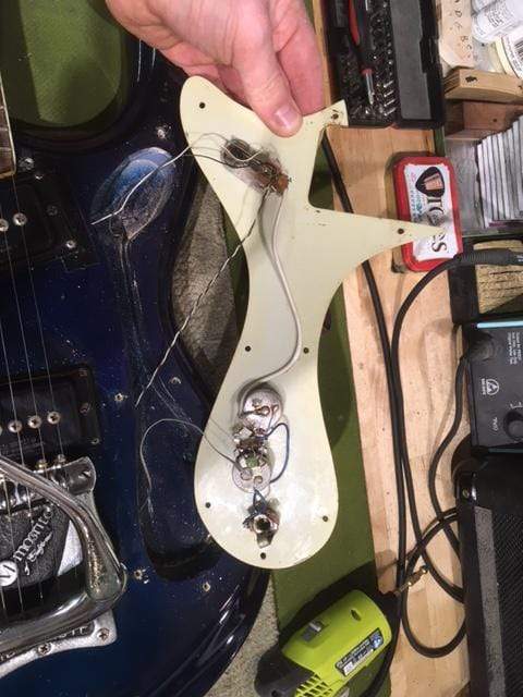 Mosrite Ventures Model Dark Blue 1965 - View 10 | MusicMarket