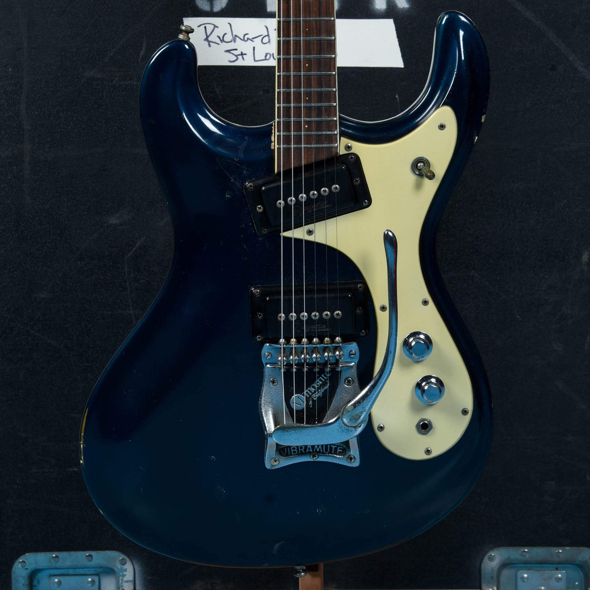 Mosrite Ventures Model Dark Blue 1965 - View 3 | MusicMarket