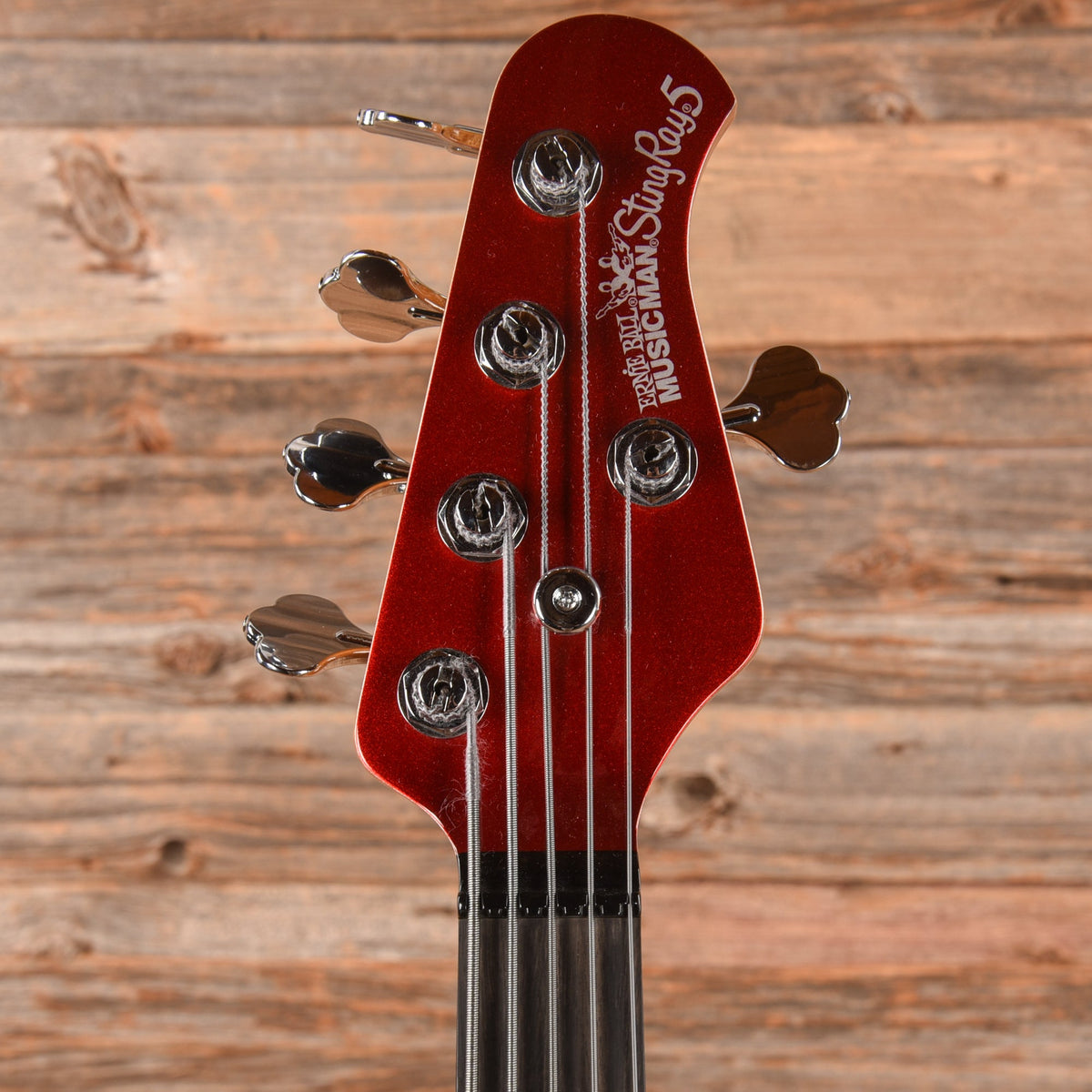 Music Man StingRay Special 5 HH Chrome Red 2023 - View 6 | MusicMarket