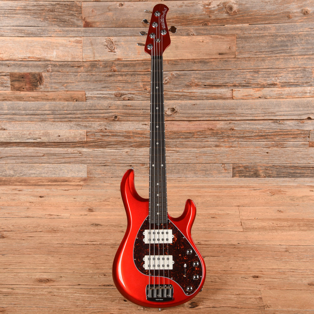 Music Man StingRay Special 5 HH Chrome Red 2023 - View 4 | MusicMarket