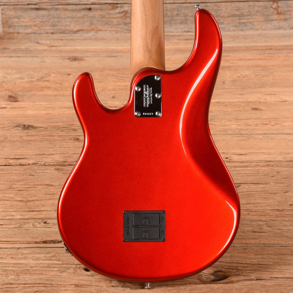 Music Man StingRay Special 5 HH Chrome Red 2023 - View 3 | MusicMarket