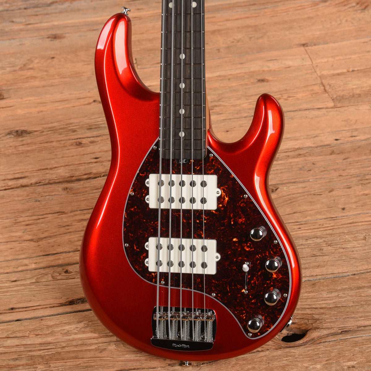 Music Man StingRay Special 5 HH Chrome Red 2023 - View 2 | MusicMarket