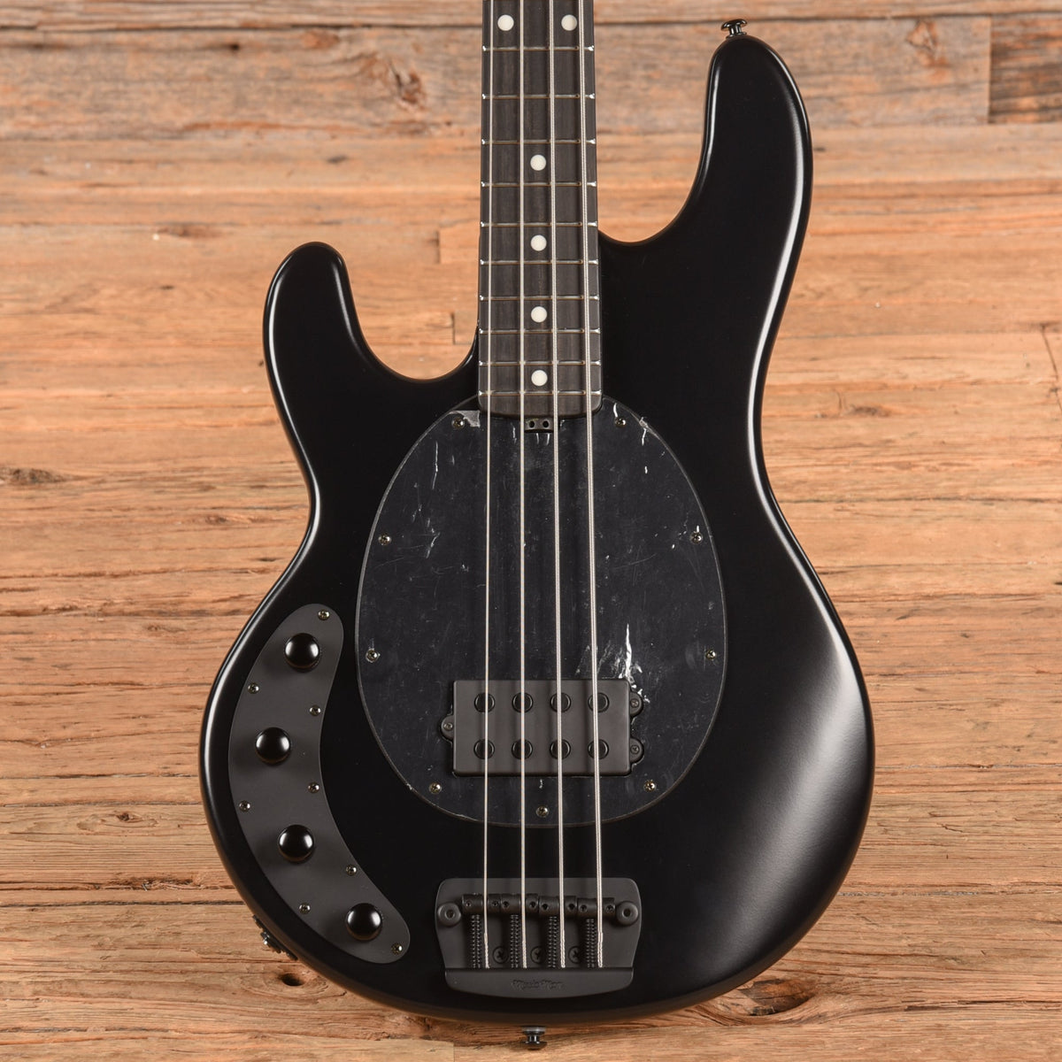 Music Man StingRay 3 EQ H Stealth Black 2017 LEFTY - MusicMarket
