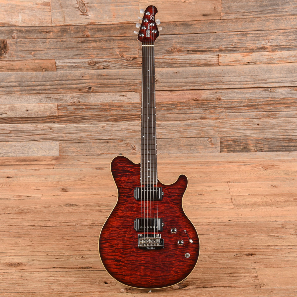 Music Man 25th Anniversary Guitar Trans Red 2009 - View 4 | MusicMarket