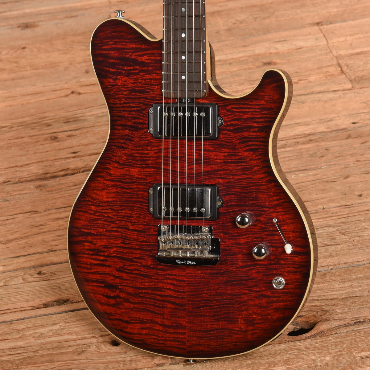 Music Man 25th Anniversary Guitar Trans Red 2009 - View 2 | MusicMarket