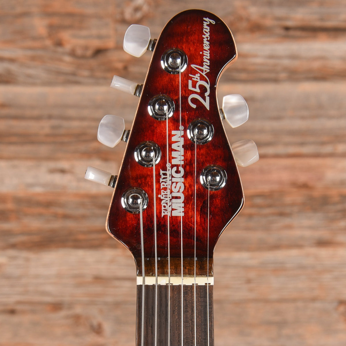 Music Man 25th Anniversary Guitar Trans Red 2009 - View 6 | MusicMarket