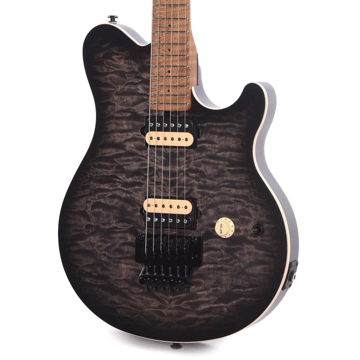 Music Man Axis Charcoal Cloud Quilt Top - View 2 | MusicMarket