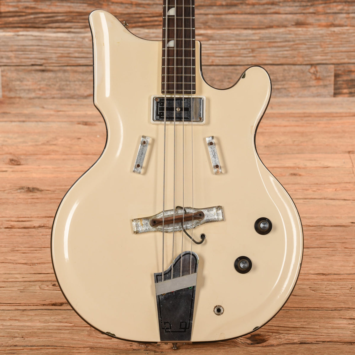 National Res-o-glass Val-Pro 85 Bass White 1960s - MusicMarket