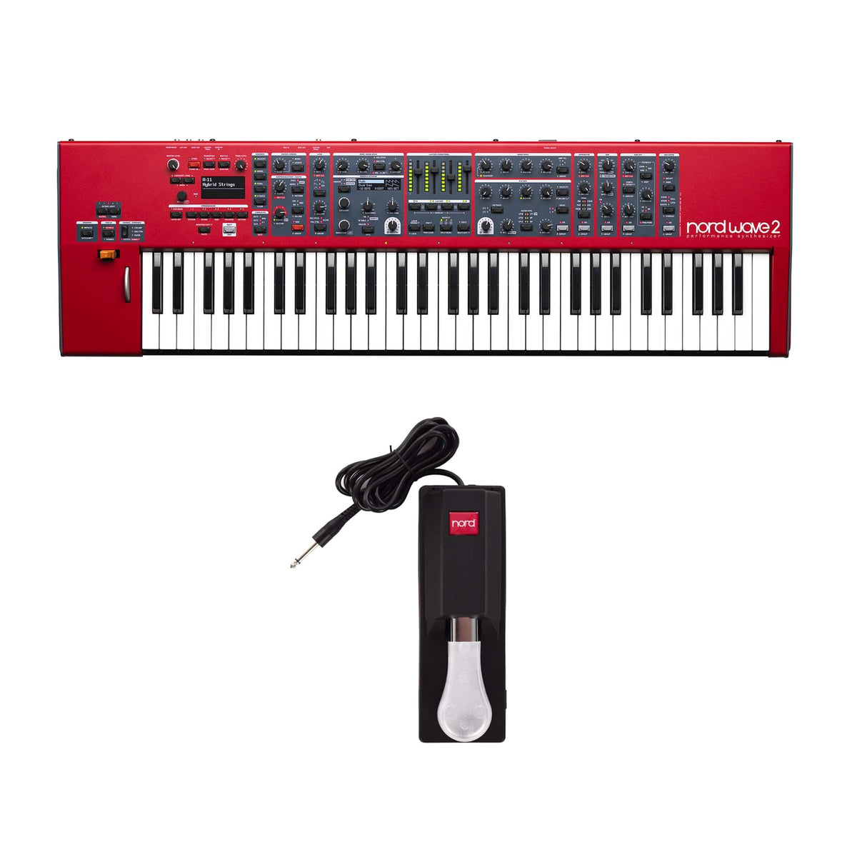 Nord Wave 2 Virtual Analog, FM and Wavetable Synthesizer and Single Pedal Bundle - MusicMarket
