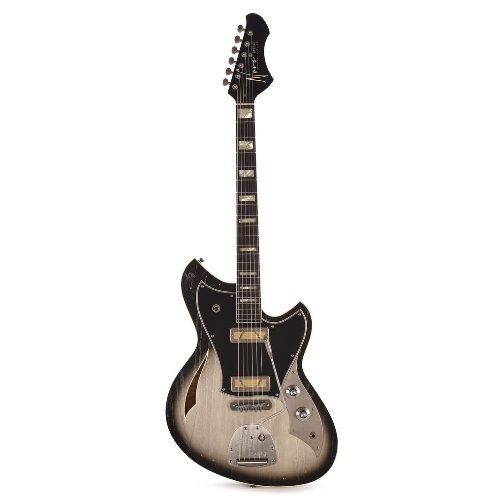 Novo Custom Miris J Light Distress Inca Burst w/Matching Headstock & Lollar Gold Foil Pickups - View 4 | MusicMarket