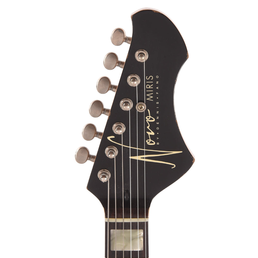 Novo Custom Miris J Light Distress Inca Burst w/Matching Headstock & Lollar Gold Foil Pickups - View 6 | MusicMarket