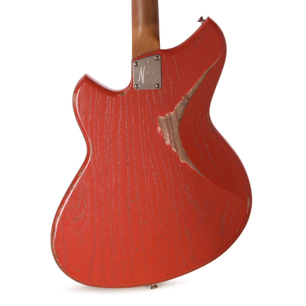 Novo Custom Miris J Medium Distress Fiesta Red w/Fralin Pure PAF Humbuckers - View 3 | MusicMarket