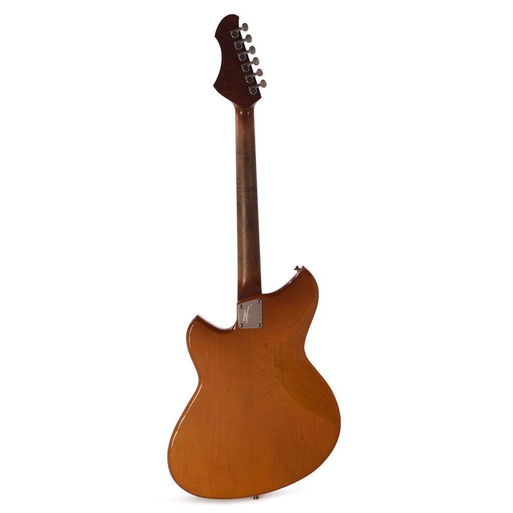 Novo Custom Serus J Light Distress Nicotine Blonde w/Fralin P90 Pickups - View 5 | MusicMarket
