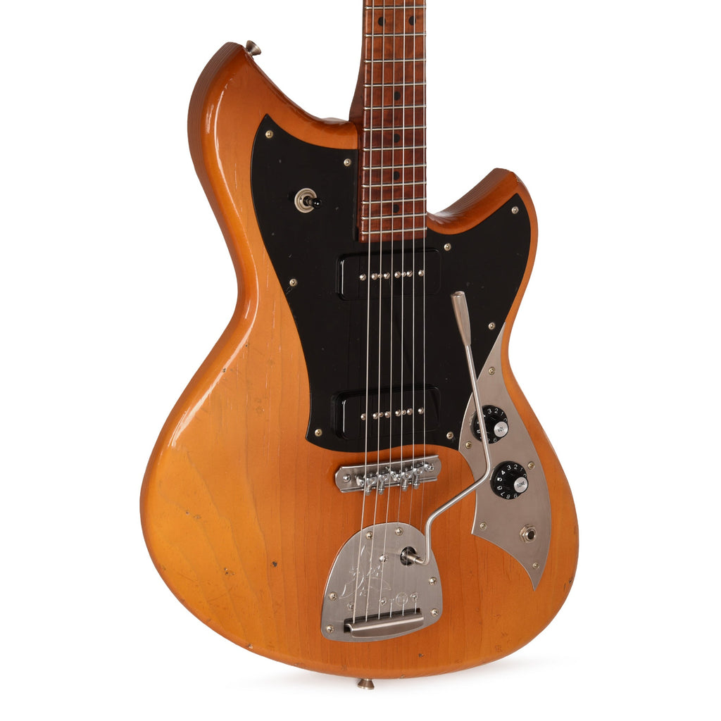 Novo Custom Serus J Light Distress Nicotine Blonde w/Fralin P90 Pickups - MusicMarket