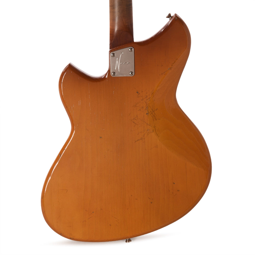 Novo Custom Serus J Light Distress Nicotine Blonde w/Fralin P90 Pickups - View 3 | MusicMarket