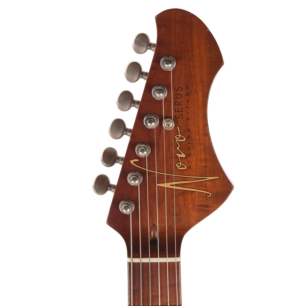 Novo Custom Serus J Light Distress Nicotine Blonde w/Fralin P90 Pickups - View 6 | MusicMarket